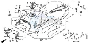 CB1000RA9 Europe Direct - (ED / ABS) drawing FUEL TANK