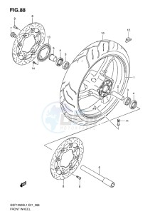 GSF-1250S ABS BANDIT EU drawing FRONT WHEEL