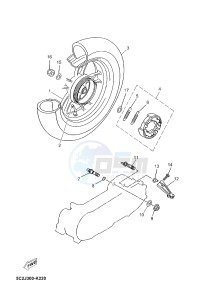 YN50 NEO'S (2APC 2APC 2APC) drawing REAR WHEEL