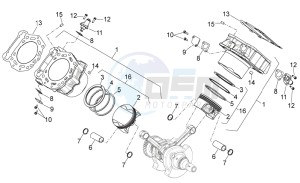 Shiver 750 drawing Cylinder with piston