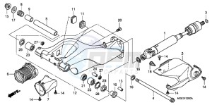 VFR1200FDB drawing SWINGARM