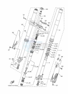 YZ250 (B9U6) drawing FRONT FORK