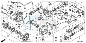 TRX500FMD TRX500FM Europe Direct - (ED) drawing FRONT FINAL GEAR