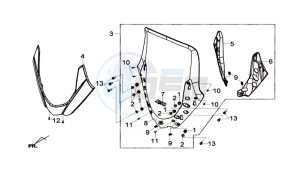 MAXSYM 600I ABS drawing WINDSCREEN