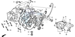 CR80R drawing CRANKCASE