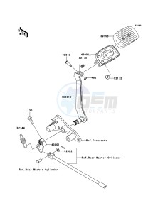 VN2000 CLASSIC VN2000H8F GB XX (EU ME A(FRICA) drawing Brake Pedal