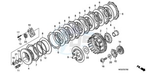 VT750CA9 UK - (E / MKH MME ST) drawing CLUTCH