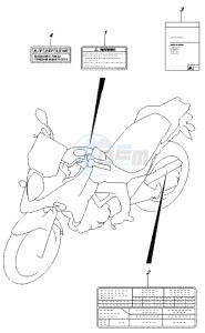 DL650 drawing LABEL (DL650AL7 E21)