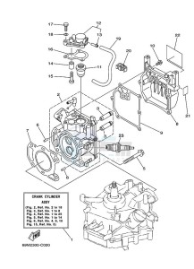 F2-5MSHE drawing CYLINDER--CRANKCASE-1