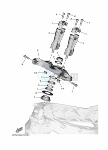 TRACER 9 GT MTT890D (BAP1) drawing STEERING