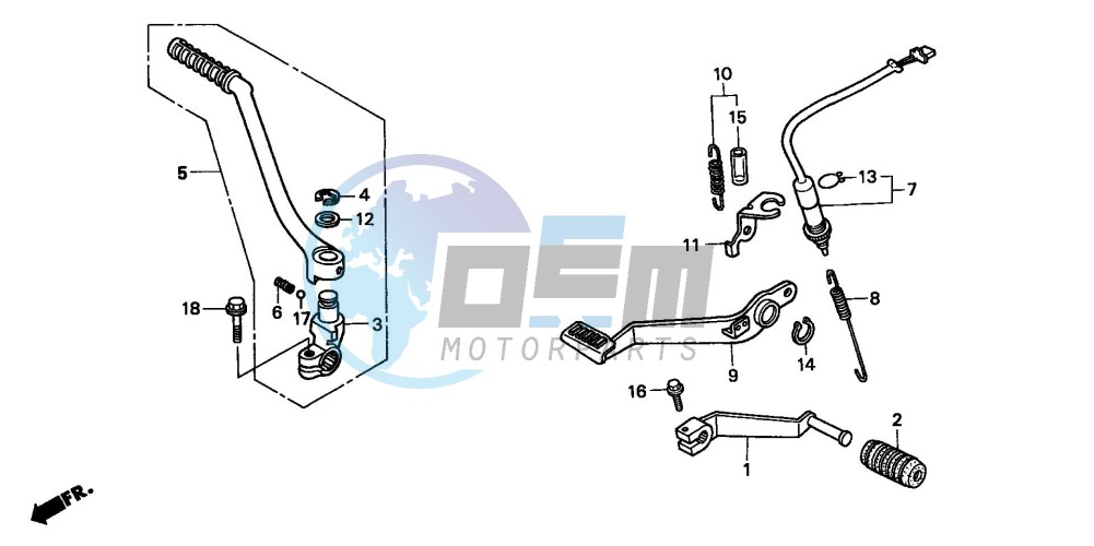 PEDAL/KICK STARTER ARM