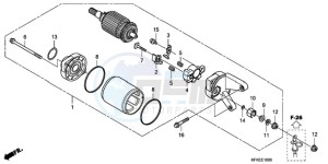 VTR2509 ED / LL MK drawing STARTER MOTOR