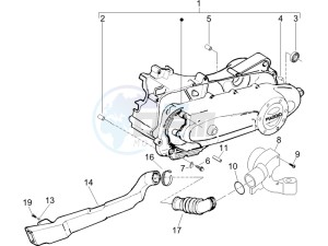 LX 50 4T USA drawing Crankcase cover and cooling