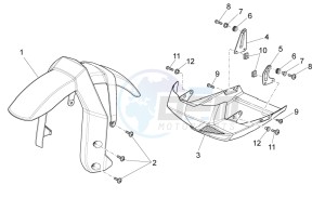 Stelvio 1200 8V STD - NTX drawing Front mud.-Pillar