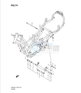 AN400Z drawing FRAME (AN400ZAL1 E19)