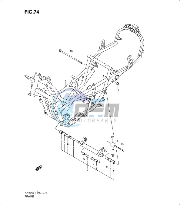 FRAME (AN400ZAL1 E19)