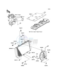 VERSYS_1000 KLZ1000ACF FR GB XX (EU ME A(FRICA) drawing Radiator