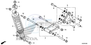 CBR300RF CBR300R Europe Direct - (ED) drawing REAR CUSHION