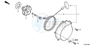 CBR650FAG CBR650F 6ED - (6ED) drawing RECOIL STARTER