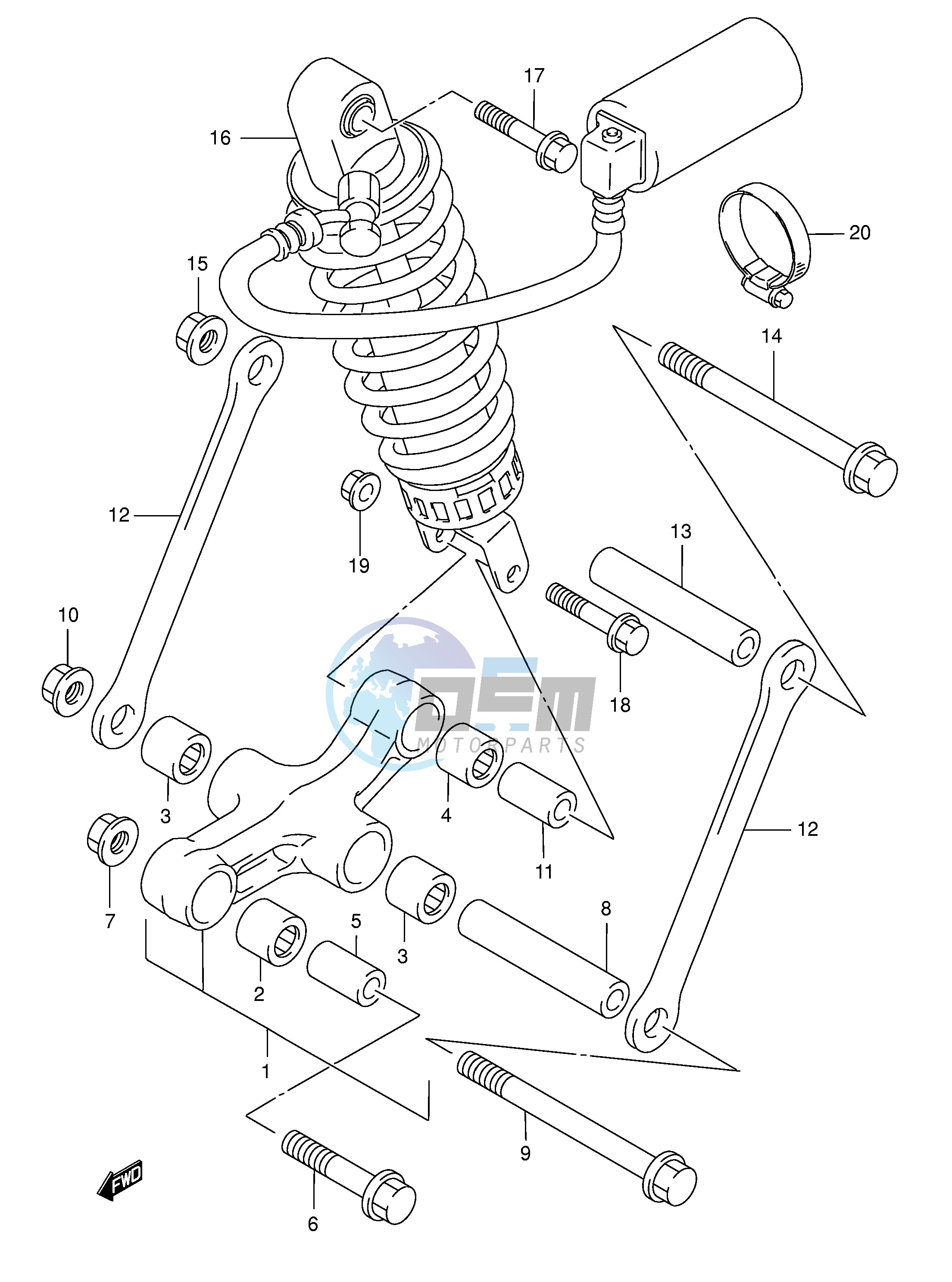 REAR CUSHION LEVER