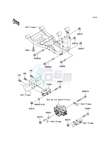 MULE 3010 DIESEL 4x4 KAF950-B3 EU drawing Engine Mount