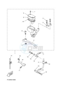 NS50N NITRO NAKED (1PL6 1PL6) drawing REAR MASTER CYLINDER