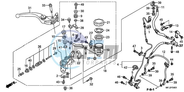 FR. BRAKE MASTER CYLINDER (CBR600RA)