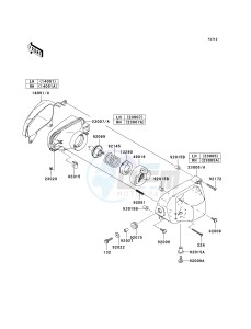 KSV 700 B [KFX 700] (B6F-B9F) B7F drawing HEADLIGHT-- S- -