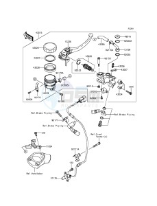 ZZR1400 ABS ZX1400FFF FR GB XX (EU ME A(FRICA) drawing Front Master Cylinder