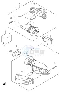 GSX-R600 (E2) drawing TURN SIGNAL LAMP