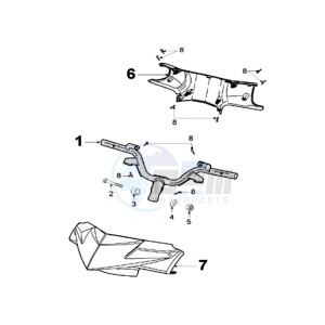 FIGHT 3 LCX drawing HANDLEBAR