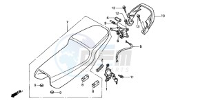 NSR125R drawing SEAT