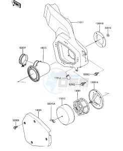 KXT 250 B [TECATE] (B2) [TECATE] drawing AIR CLEANER