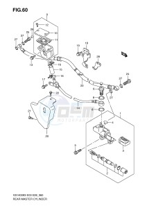 VS1400 (E3-E28) INTRUDER drawing REAR MASTER CYLINDER