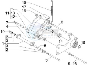 Granturismo 200 L USA drawing Swinging arm