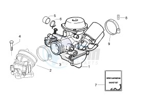 Runner VX 4T 125 drawing Carburetor