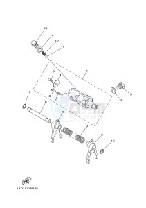 YXM700E YXM70VPHH (B42J) drawing SHIFT CAM & FORK