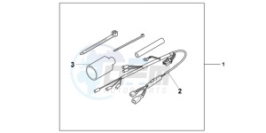 CBR600FAB CBR600F ABS E drawing GRIP HEATER ATT