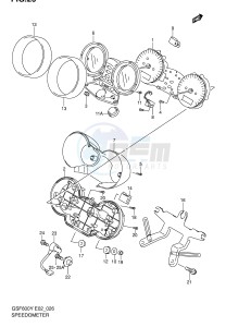 GSF600 (E2) Bandit drawing SPEEDOMETER (GSF600Y UY K1 K2 K3 K4 UK1 UK2 UK3 UK4 ZK4)