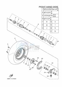 YXM700E YX70MPN (BHF8) drawing FRONT WHEEL 2