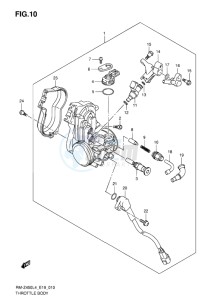 RM-Z450 EU drawing THROTTLE BODY