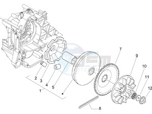 Liberty 50 4t drawing Driving pulley