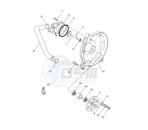 NS AEROX 50 drawing WATER PUMP