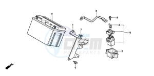 FX650 drawing BATTERY