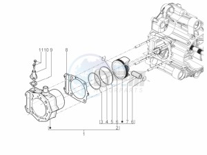 MP3 500 Sport Business ABS (NAFTA) drawing Cylinder-piston-wrist pin unit