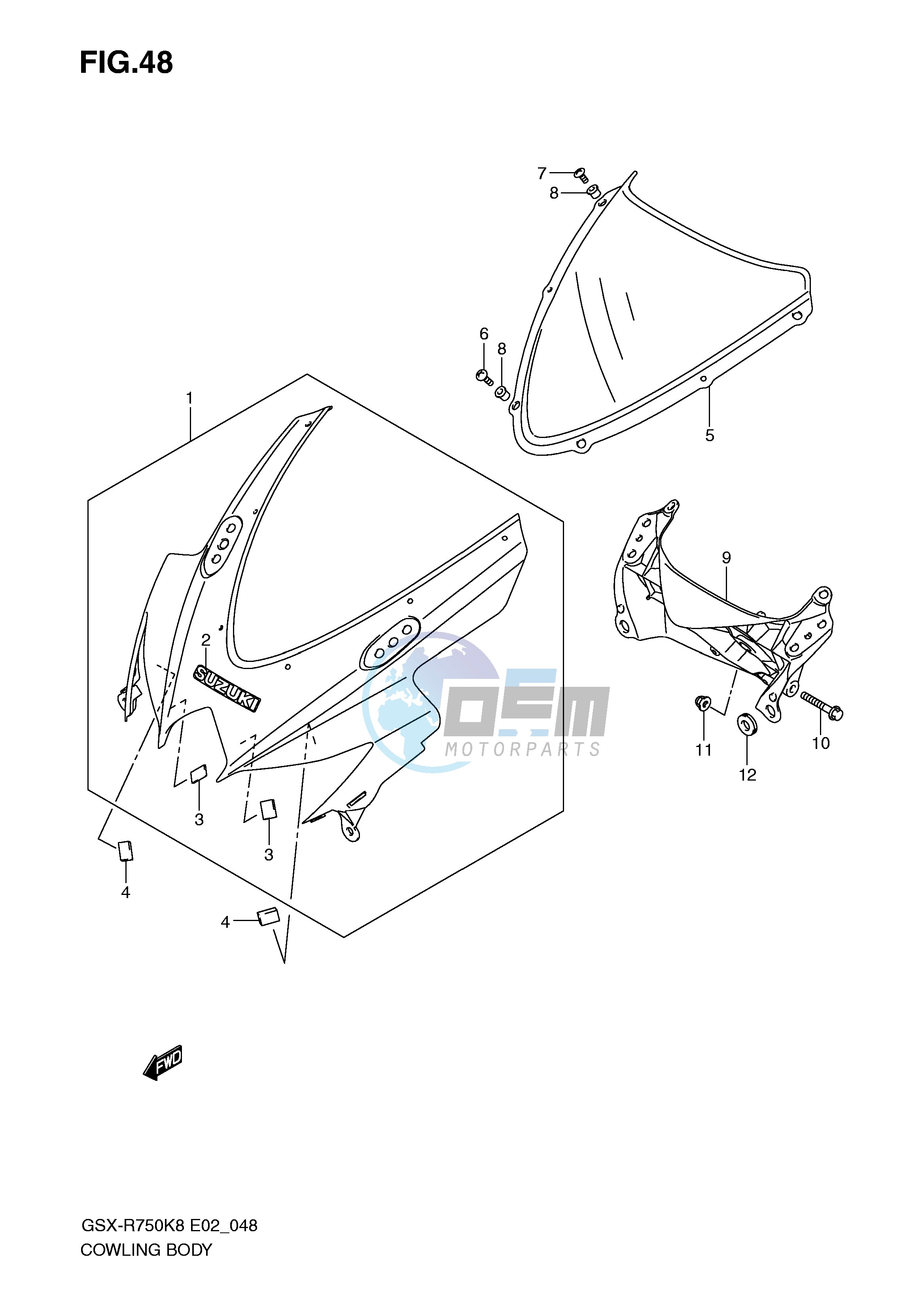 COWLING BODY (MODEL K8)