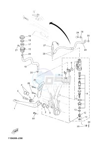 XT660Z TENERE (2BD6 2BD6 2BD6) drawing REAR MASTER CYLINDER