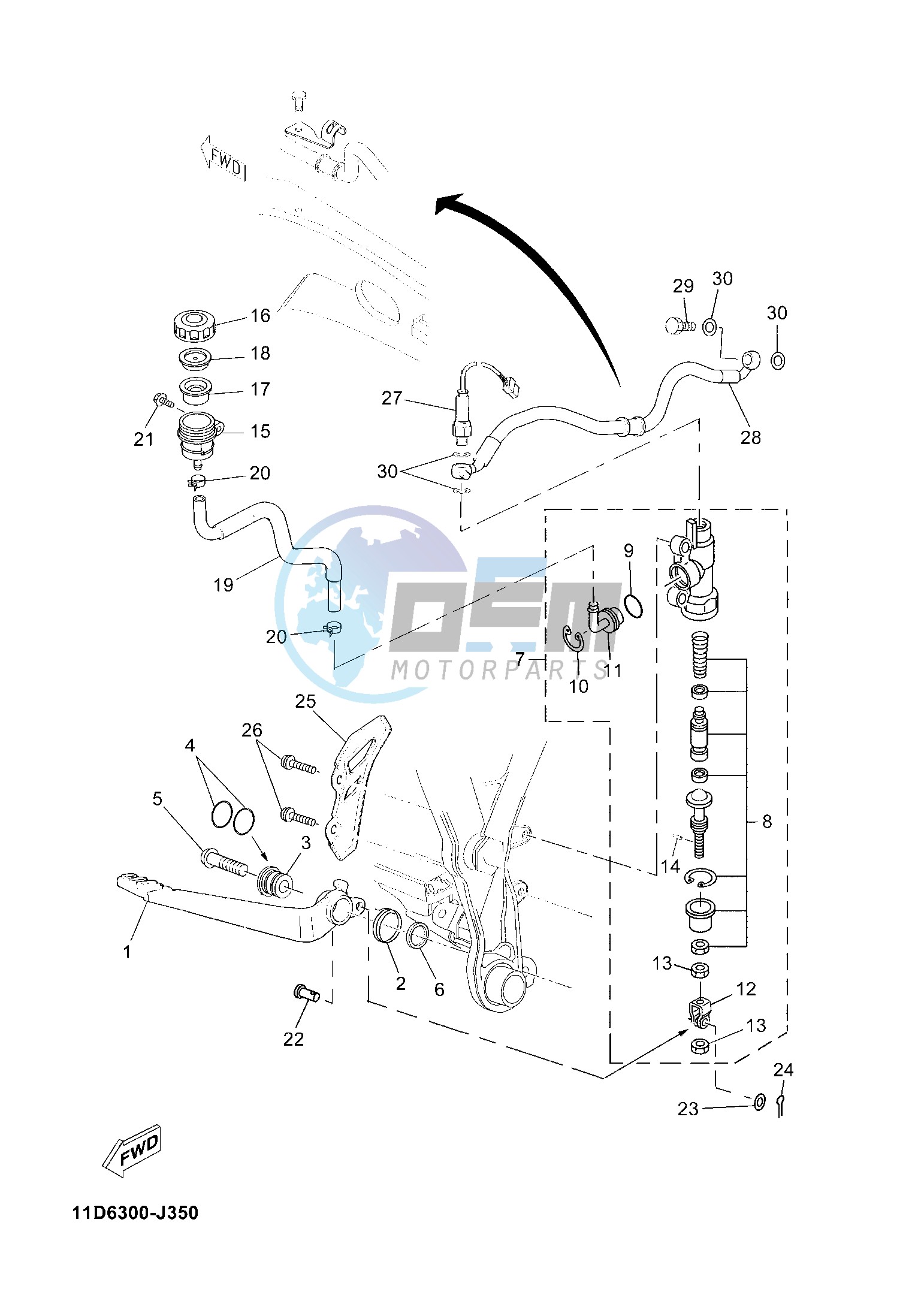 REAR MASTER CYLINDER