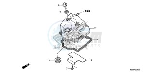 CRF250RG CRF250R ED drawing CYLINDER HEAD COVER