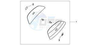 CBF1000T drawing COLOUR PANEL SET - INTERSTELLAR BLACK MET